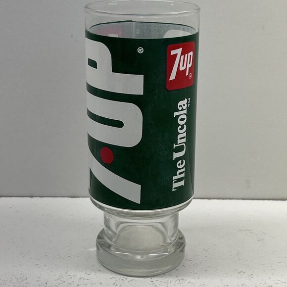 Vintage 70's 7 UP Drinking Glass. The Uncola, Wet And Wild Soda Pop   Seven Up - Picture 2 of 5